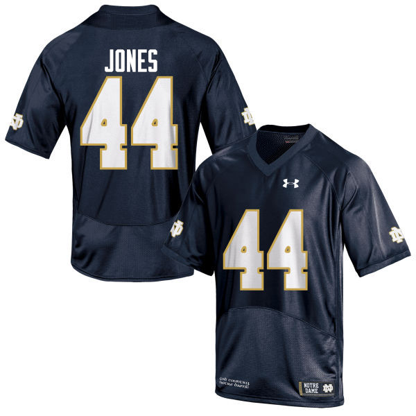 Men #44 Jamir Jones Notre Dame Fighting Irish College Football Jerseys-Navy Blue